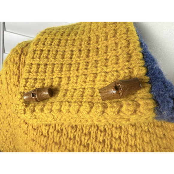 RE/DONE 70s Sweater Jacket in Mustard Multi Wool Stripes Size Small Retail $525 - Picture 3 of 7